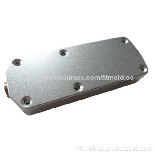 Precision CNC Machining Part, Sandblasting and Bright Silver Anodizing